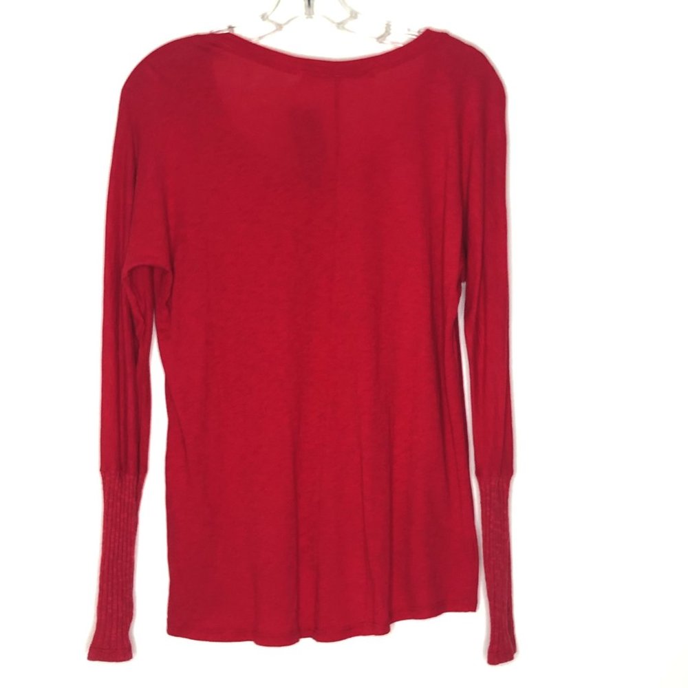 NWT! Michael Stars Original Tee in Cranberry - Picture 2 of 4